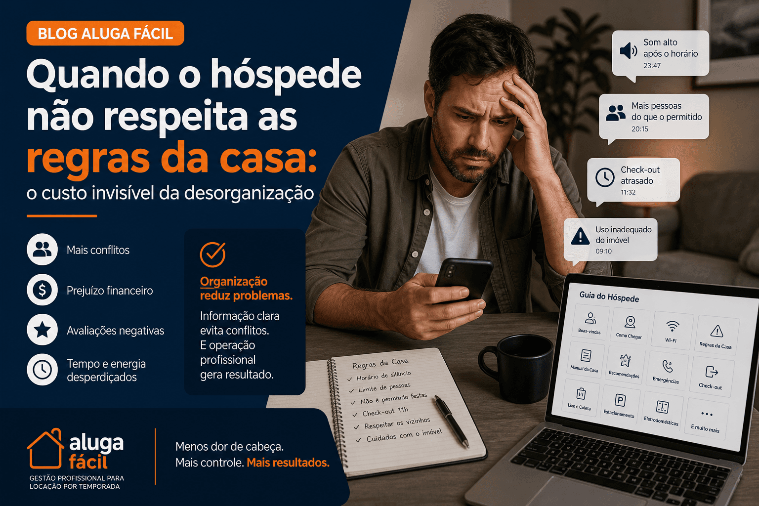 Imagem de capa do artigo Quando o hóspede não respeita as regras da casa: o custo invisível da desorganização