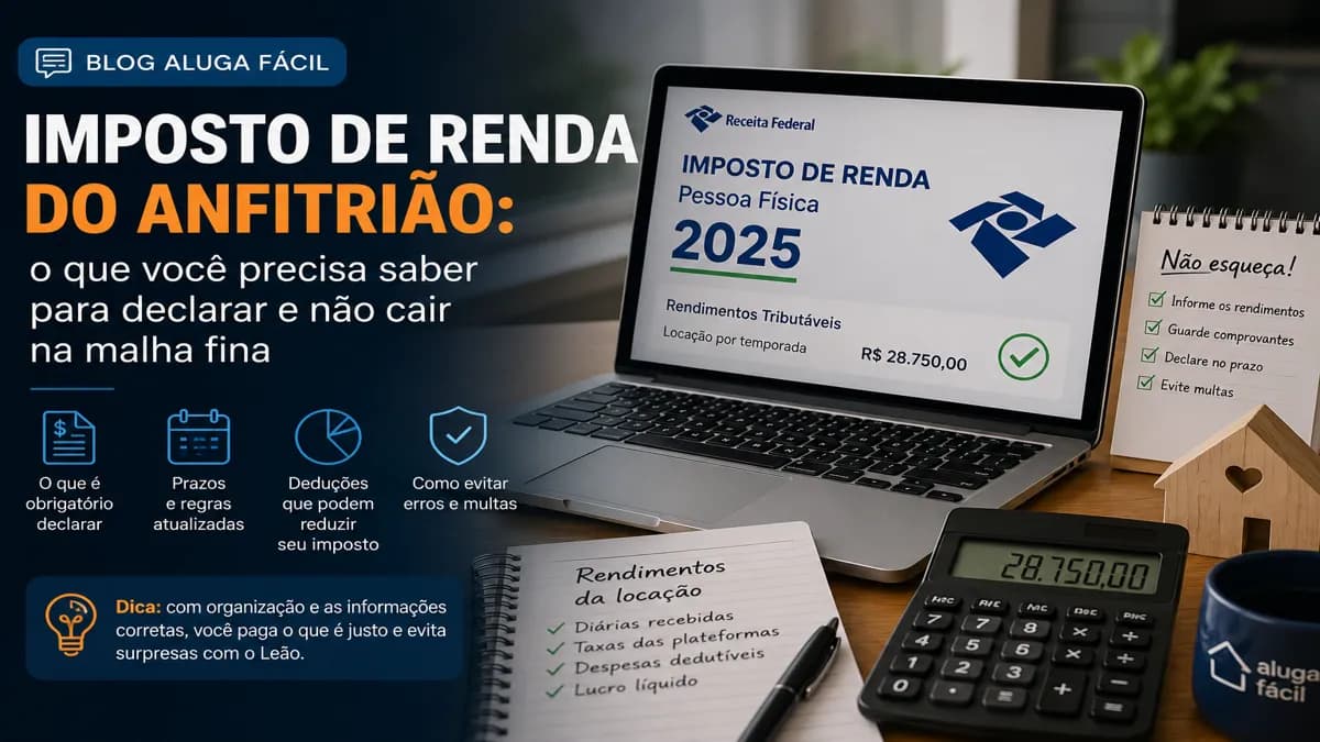 Imagem de capa do artigo Imposto de Renda para Anfitriões: Tudo que Você Precisa Saber | Guia Completo