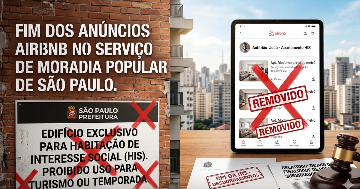Imagem de capa do artigo Airbnb remove anúncios de moradias populares em SP: o que isso significa para o mercado de temporada?