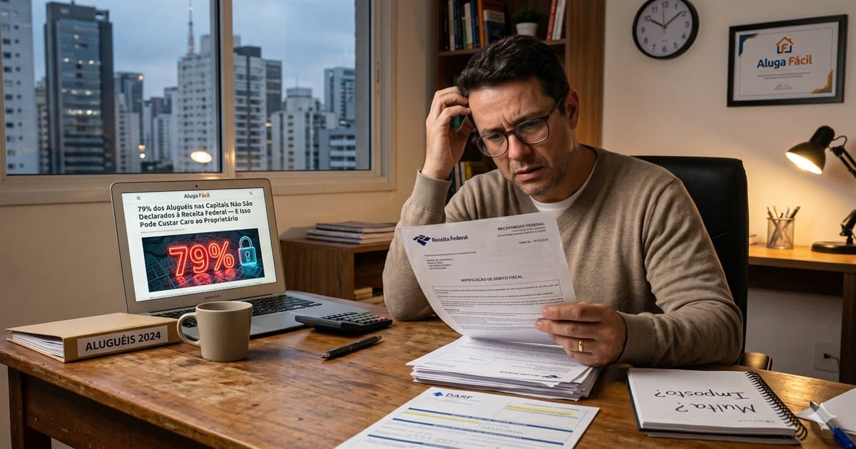 Imagem de capa do artigo 79% dos Aluguéis nas Capitais Não São Declarados à Receita Federal — E Isso Pode Custar Caro ao Proprietário